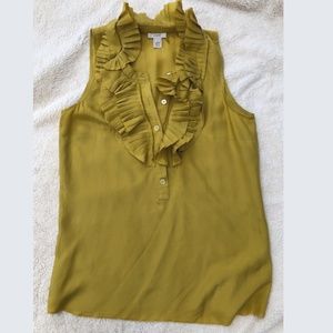 J. CREW Silk ruffle top